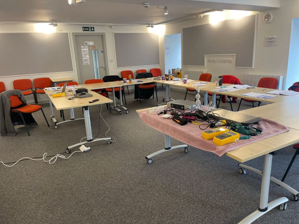 Inside the Leeds PAT testing training room